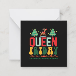 Xmas Geschenk Königin Freitag Mitteilungskarte
