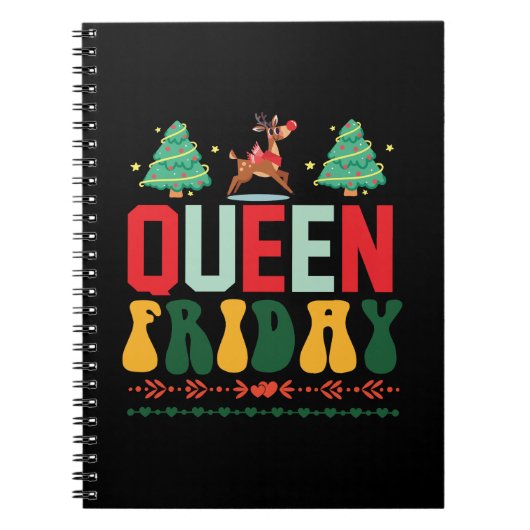 Xmas Geschenk Königin Freitag Notizblock (Vorderseite)