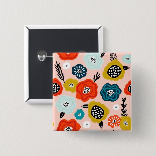 Xmas Geschenk kreative dekorative Blumen Button (Vorne & Hinten)