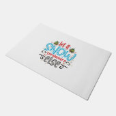 Xmas Geschenk lassen Sie es irgendwo anders schnei Fußmatte (Schrägansicht)