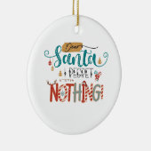 Xmas Geschenk Liebe Santa I Bedret Nichts Keramik Ornament (Rechts)