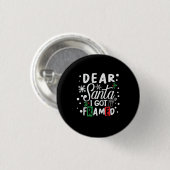 Xmas Geschenk Liebe Weihnachten Ich Got Gerahmt Button (Vorne & Hinten)
