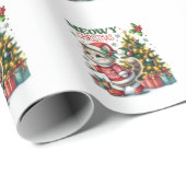 Xmas Geschenk Meowy Weihnachten Geschenkpapier (Rolleneckpunkt)