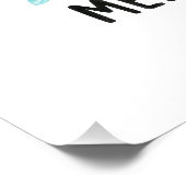 Xmas Geschenk Merry & Bright Poster (Ecke)