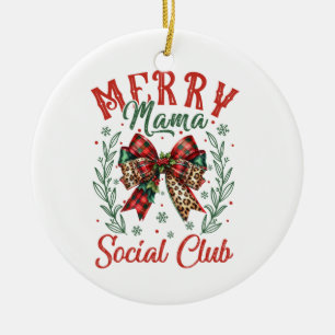 Xmas Geschenk Merry Mama Keramik Ornament