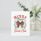 Xmas Geschenk Merry Mama Postkarte (Stehend Vorderseite)