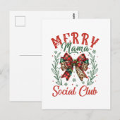 Xmas Geschenk Merry Mama Postkarte (Vorne/Hinten)