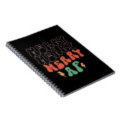 Xmas Geschenk Merry Merry AF Notizblock (Rechte Seite)
