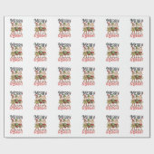 Xmas Geschenk Merry und Bright Geschenkpapier (Flach)