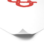 Xmas Geschenk Merry und Bright Poster (Ecke)