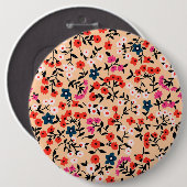 Xmas Geschenk Niedlich kleine Blume nahtlos Button (Vorne & Hinten)