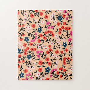 Xmas Geschenk Niedlich kleine Blume nahtlos Puzzle
