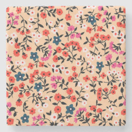 Xmas Geschenk Niedlich kleine Blume nahtlos Steinuntersetzer