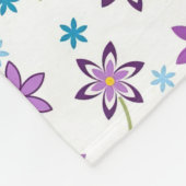 Xmas Geschenk Niedliche Blumenditsy Fleecedecke (Ecke)