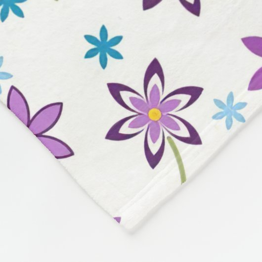 Xmas Geschenk Niedliche Blumenditsy Fleecedecke (Ecke)