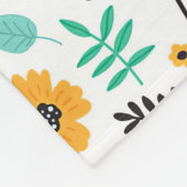 Xmas Geschenk Niedliche Hand gezeichnet Blumenfarb Fleecedecke (Ecke)