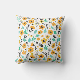 Xmas Geschenk Niedliche Hand gezeichnet Blumenfarb Kissen