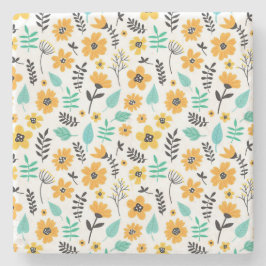 Xmas Geschenk Niedliche Hand gezeichnet Blumenfarb Steinuntersetzer