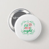 Xmas Geschenk Oh heilige Nacht Button (Vorne & Hinten)