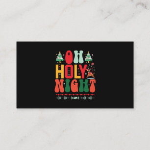 Xmas Geschenk Oh heilige Nacht Visitenkarte