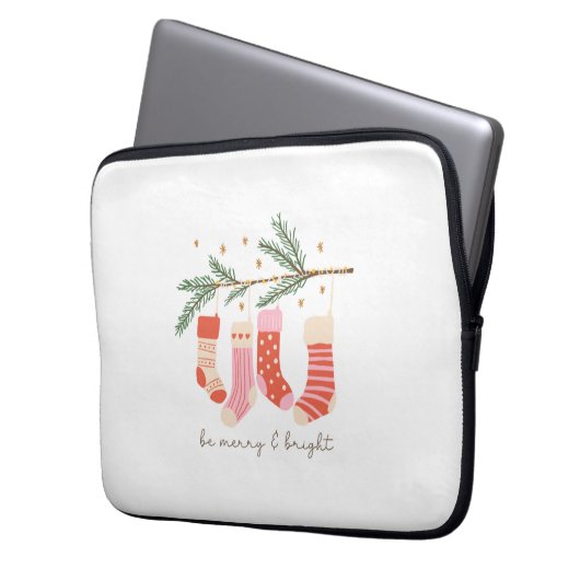 Xmas Geschenk sein fröhlich und hell Laptopschutzhülle (Vorderseite Links)