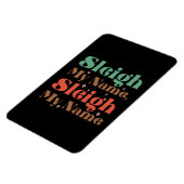 Xmas Geschenk Sleigh Mein Name Magnet (Linke Seite)