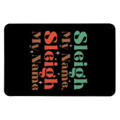 Xmas Geschenk Sleigh Mein Name Magnet (Horizontal)