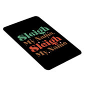 Xmas Geschenk Sleigh Mein Name Magnet (Rechte Seite)
