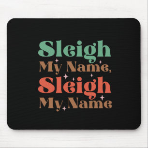 Xmas Geschenk Sleigh Mein Name Mousepad
