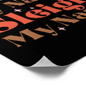 Xmas Geschenk Sleigh Mein Name Poster (Ecke)