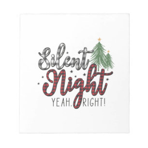 Xmas Geschenk Stille Nacht Ja Notizblock