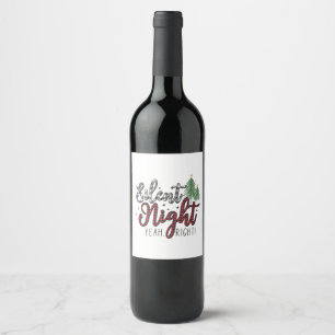 Xmas Geschenk Stille Nacht Ja Weinetikett