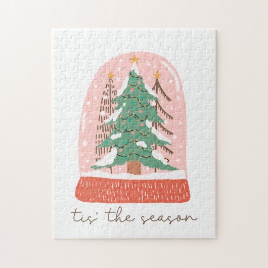 Xmas Geschenk Tree Dies ist die Jahreszeit Puzzle (Vertikal)