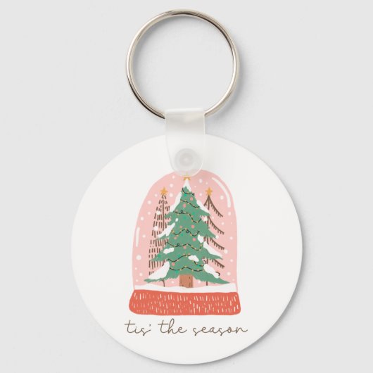 Xmas Geschenk Tree Dies ist die Jahreszeit Schlüsselanhänger (Vorderseite)