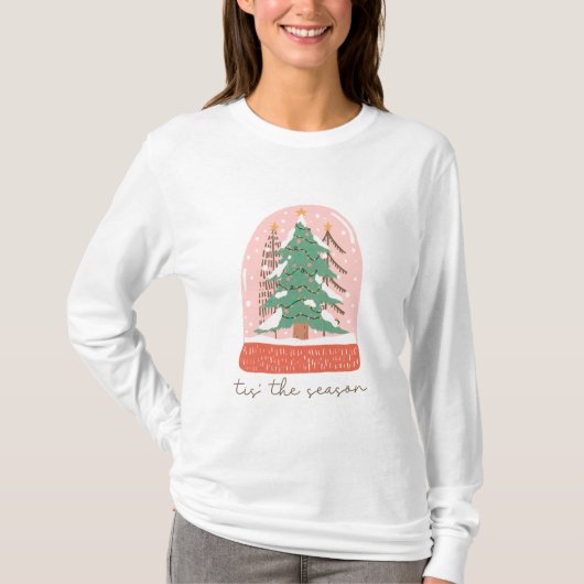 Xmas Geschenk Tree Dies ist die Jahreszeit T-Shirt (Vorderseite)