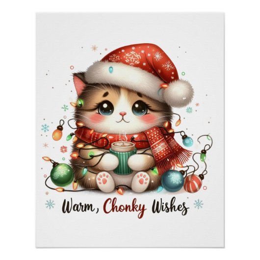 Xmas Geschenk Warme Chonky Wünsche Poster (Vorderseite)