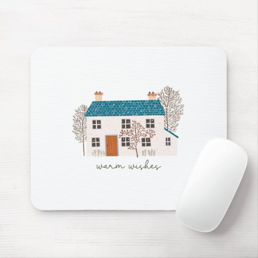 Xmas Geschenk Warme Wünsche Mousepad (Mit Mouse)