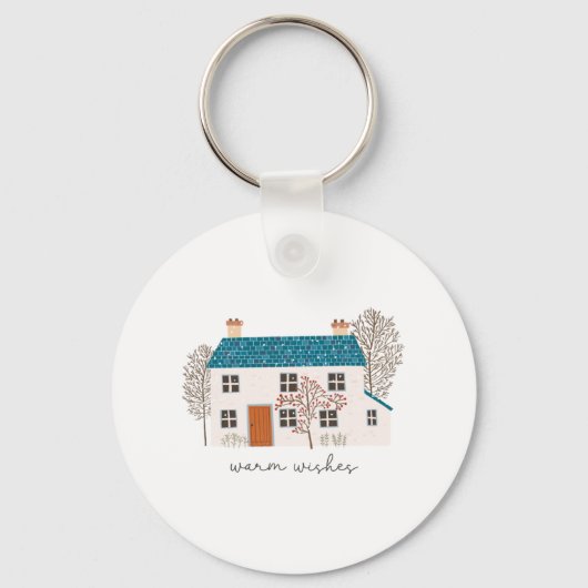 Xmas Geschenk Warme Wünsche Schlüsselanhänger (Vorderseite)