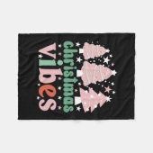 Xmas Geschenk Weihnachts-Vibes Fleecedecke (Vorderseite (Horizontal))