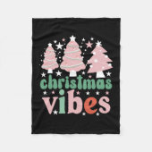 Xmas Geschenk Weihnachts-Vibes Fleecedecke (Vorderseite)