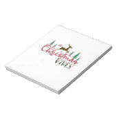 Xmas Geschenk Weihnachts-Vibes Notizblock (Rotiert)