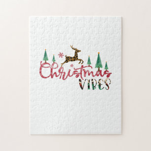 Xmas Geschenk Weihnachts-Vibes Puzzle