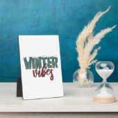 Xmas Geschenk Winter Vibes Fotoplatte (Seite)