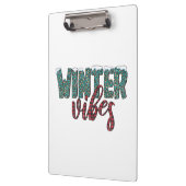 Xmas Geschenk Winter Vibes Klemmbrett (Links)