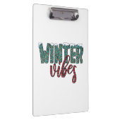 Xmas Geschenk Winter Vibes Klemmbrett (Rechts)