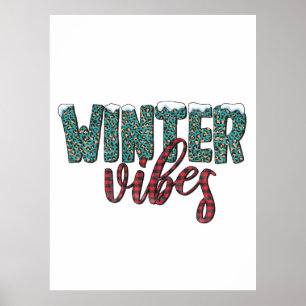 Xmas Geschenk Winter Vibes Poster