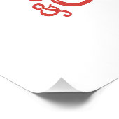 Xmas Geschenk Winter Wings Kisses Poster (Ecke)