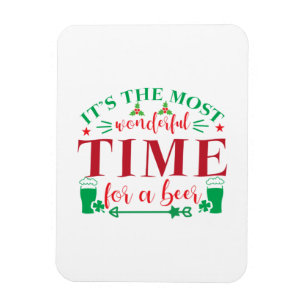 Xmas Geschenk wunderbare Zeit für ein Bier Magnet