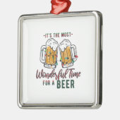 Xmas Geschenk wunderbare Zeit für ein Bier Ornament Aus Metall (Links)