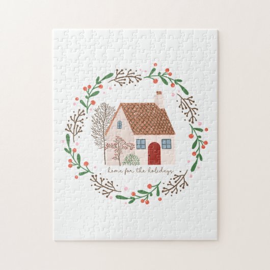Xmas Geschenk Zuhause für den Urlaub Puzzle (Vertikal)